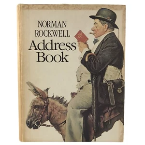 Vintage Norman Rockwell Address Book 1981 Unused No Writing - Imagen 1 de 12