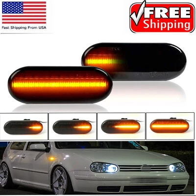 2* LED Fender Side Marker Light Sequential for 1999-04 Volkswagen B5/B5.5 Passat - Image 1 of 4