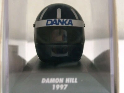 WOW EXTREMELY RARE Helmet Dam Hill Arai  Vice Winner Hungary 1997 1:8 Minichamps - Image 1 of 3