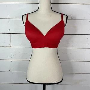 Victoria's Secret PINK Wear Everywhere BH leicht gefüttert verstellbar rot 36DD - Bild 1 von 9