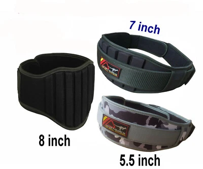 Weight Lifting Fitness Gym BodyBuilding Neoprene Wide Back Pain Support Belt - Image 1 of 4