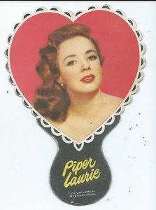 ORIGINAL. PIPER LAURIE. WERBUNG. Lüfter. SPANIEN. 50er Jahre. THEATER. KINO. - Bild 1 von 2