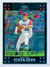 2007 Topps Chrome #222 Bartolo Colon - Los Angeles Angels of Anaheim - MINT