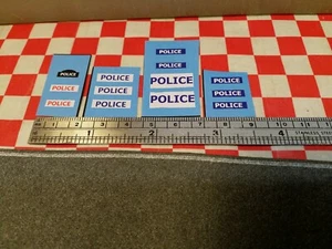 Matchbox Hot Wheels Corgi Dinky Assorted POLICE Set of Stickers, - Picture 1 of 3