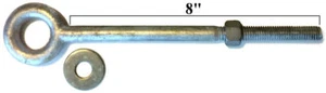 Paquete de un perno de ojo 1/2" x 8" perno de ojo galvanizado en caliente forjado en caída - Imagen 1 de 5