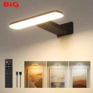 Picture Lights for Wall, Battery Operated Wall Lights Rechargeable, Cordless Dar - Picture 1 of 12