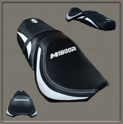 SALE! CUSTOM Seat Cover (Black+White)Suzuki INTRUDER M1800R (BOULEWARD M109R)06+ - Image 1 of 4
