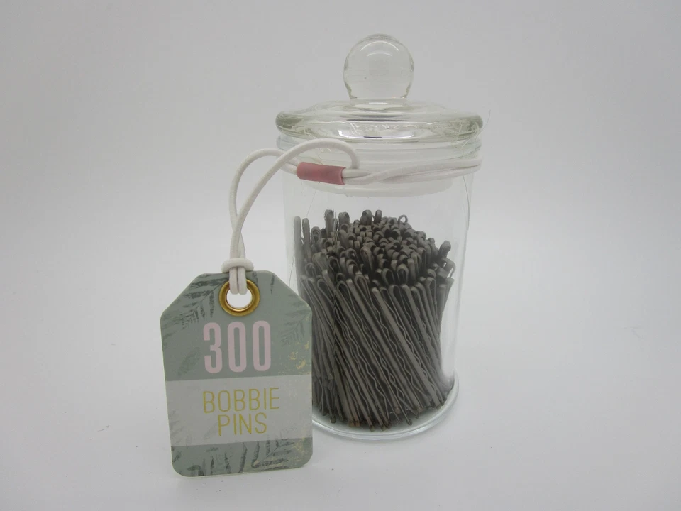 300 Bobbie Pins in Jar - Image 1 of 1