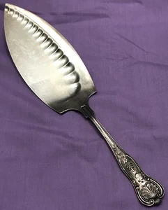USN NAVY "Fouled Anchor" KINGS Pattern FISH SERVER 11.5" by International - Picture 1 of 8
