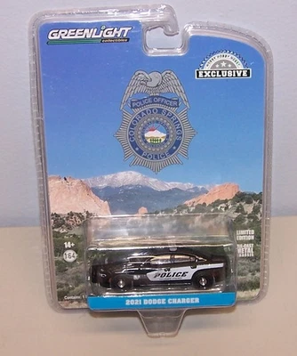 GREENLIGHT 2021 DODGE CHARGER COLORADO SPRINGS 🚔  POLICE PURSUIT 1:64 HTF Rare - Image 1 of 4