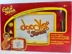 Etch A Sketch DOODLE SKETCH grande disegno magnetico giocattolo plastica creativo NUOVO - Foto 1 di 2