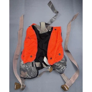 Gorilla Treestands Safety Harness Vest Hunting Fall Protection Camo Orange - Picture 1 of 5