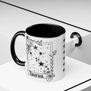 Taurus Constellation mug, Zodiac astrology coffee cup, Horoscope birthday gift - Picture 1 of 11