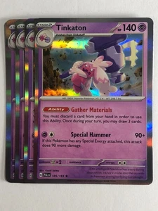 Pokemon TCG Paldea Evolved 4x Playset Holographic Tinkaton 105/193 Near Mint - Picture 1 of 2