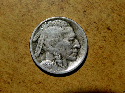 Nice Original 5/8 Horn & Full Liberty VF 1914d Buffalo Nickel K1 - Image 1 of 2