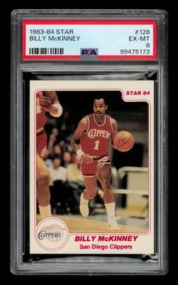 1983-84 Star #128 Billy Mckinney PSA 6 EX-MT - Image 1 of 2