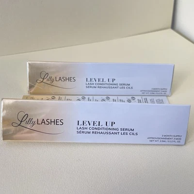 Lilly Lashes Level Up Lash Conditioning Serum 3 Month Supply Sealed Lot of 2 - Image 1 of 4