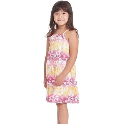 Tommy Bahama Girls Size 7 Tiered Hawaiian Sundress Vacation Summer Halter - Image 1 of 4
