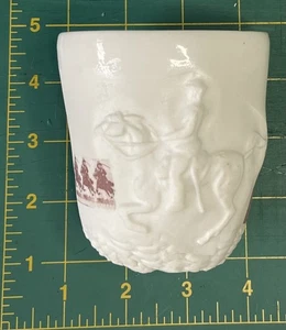 2006 EHREN TOOL Ceramic Moulded CUP Art Sculpture MILITARY WWI Scenes - Picture 1 of 7