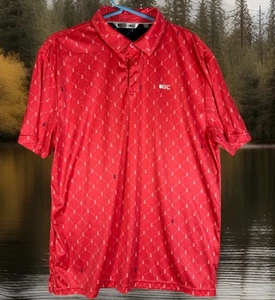 Black Clover Live Lucky Golf Polo Pink Pineapple Pattern Herren XL All Over Print - Bild 1 von 5
