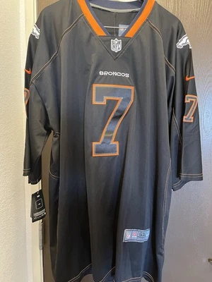 NIKE HOMBRE NFL JOHN ELWAY ON FIELD CAMISETA NEGRA FIRMADA NUEVA CON ETIQUETAS 6XL Foto 1 de 4