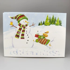 18 Paper Magic Group Christmas Cards & Envelopes Snowman Dog GREETINGS Unused - Picture 1 of 6