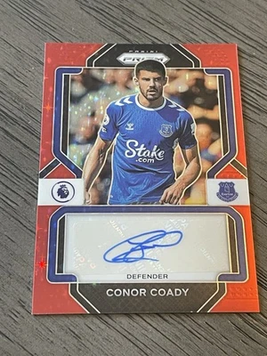 *** 2022 Prizm ENGLISH PREMIER Signature Auto Red Stars #S-CC CONOR COADY *** - Image 1 of 2