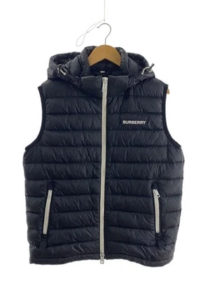 Chaleco acolchado Burberry M poliéster negro liso QC-042004 Foto 1 de 4