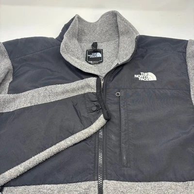 Мужской свитер на молнии The North Face средний серый черный мягкий флисовый с длинным рукавом - Изображение 1 из 4