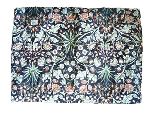 William Moriris at Home single standard quilted sham navy green floral craftsman - Picture 1 of 4