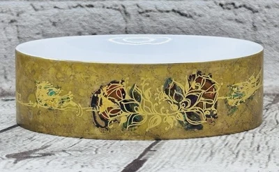 Jabonera de porcelana dorada Rosenthal Studio-Line Bjorn Wiinblad Alemania Foto 1 de 4