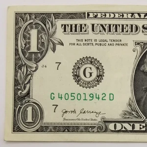 Birthday Anniversary Note April 5, 1942 Dollar Fancy Serial Number U.S. 2017 G D - Picture 1 of 9
