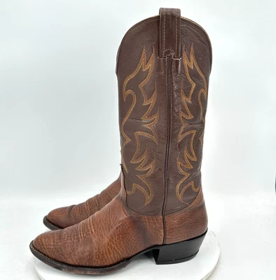Bota vaquera de cuero marrón Nocona para hombre talla 9D Foto 1 de 4