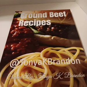 Ground Beef Recipes, Hardcover, 38 recipes plus blank pages for your recipes - Picture 1 of 5