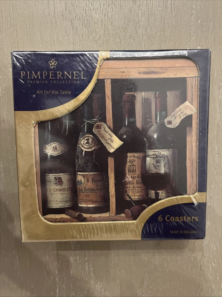 Винные бутылки подставки для напитков набор из 6 декоративных винных бутылок сделано в Англии - Изображение 1 из 3