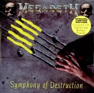 Megadeth Symphony of Destruction CD 1992 Yellow Disc Ltd Edition Capitol Records - Picture 1 of 13