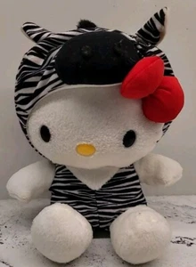 Nakajima HELLO KITTY Safari Zebra Kostüm Plüsch abnehmbarer Hoodie - Bild 1 von 6