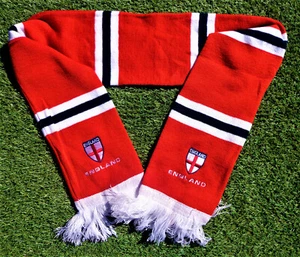 England Balkenschal FAN Three Lions + NEU + WM EM Scarf Echarpe + 100% Acryl