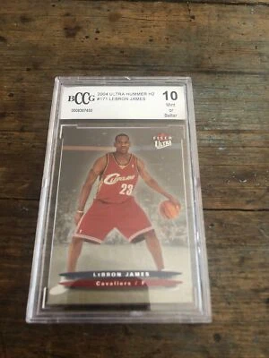 2003-04 Fleer Ultra Hummer H2 LEBRON JAMES  Rookie #171 BCCG 10 - Image 1 of 3