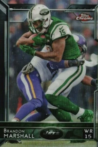 2015 Topps Chrome #49 - Brandon Marshall - New York Jets 15-327 - Picture 1 of 2