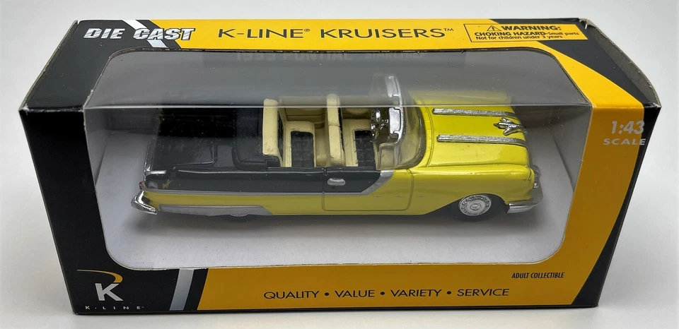 K-Line 94734 1 43 Kruisers Blue 1959 Cadillac Series 62 Convertible Die-Cast