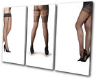 Erotic Sexy Legs Stockings Erotic TREBLE Leinwand Kunst Bild drucken