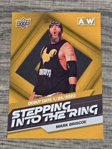 2024 Upper Deck AEW Mark Briscoe #SR-3 Stepping Into The Ring Gold - Picture 1 of 2