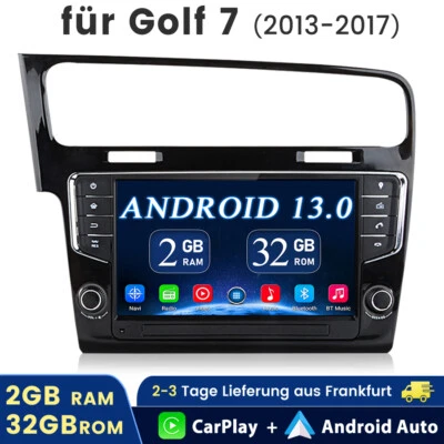 9" Android 13 Autoradio CarPlay SWC GPS Navi für VW Golf 7 VII MK7 2012-2017 32G - Bild 1 von 4