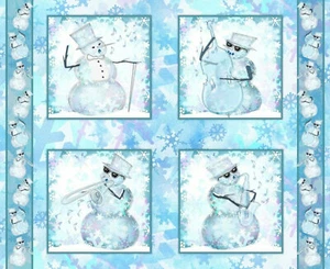Almohada de Navidad The Blues Brothers panel de 36 pulgadas tela de edredón azul por yarda - Imagen 1 de 1