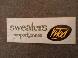 Cardboard SWEATERS VITOS Lingerie Underwear Advertising Antique Vintage Fabrics - Picture 1 of 3
