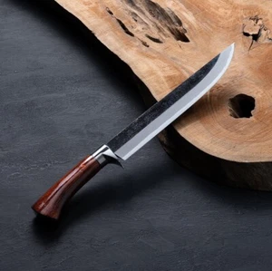 "AZUMASYUSAKU" Japanese 'Kurouchi' Aogami Steel Hunting Knife 210mm(8.3"), Japan - Picture 1 of 7