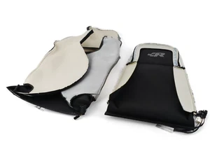 NEW Genuine VW Mk4 R32 Right Passenger Black Leather Konig Anthracite Seat Cover - Picture 1 of 2