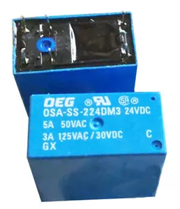 Relé de alimentación 1 pieza OEG OSA-SS-224DM3M OSA-SH-224DM3M 24VDC 5A 50VAC 6 pines - Imagen 1 de 1