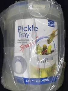 Gurkenbehälter klar blau 1,4 Liter 47oz - Bild 1 von 2
